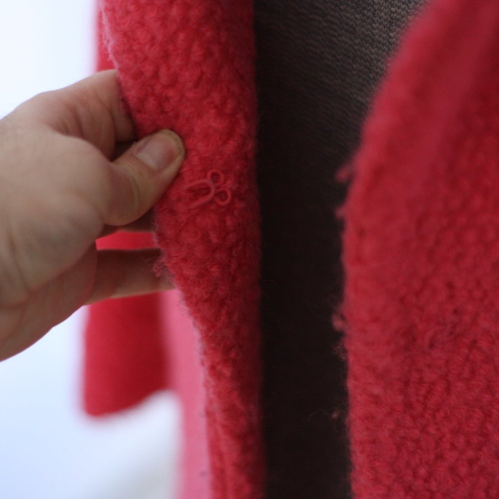 J. Crew Raspberry Pink Curly Felted Wool Jacket - image 5